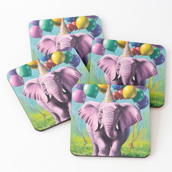 Item preview, Birthday Elephant. Birthday celebration, Cute Elephant, party animal, colorful elephant, elephant drawing designed and sold by ElephantVibes.