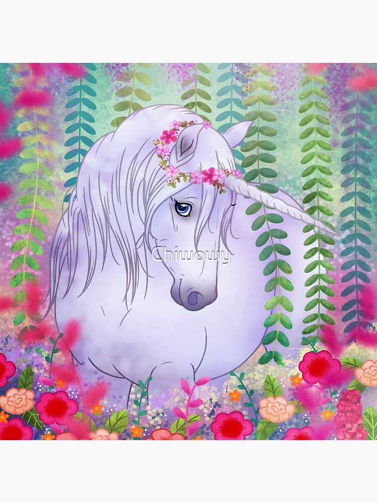 Thumbnail 4 of 4, Pillow, Unicorn paradise designed and sold by Chiwowy.