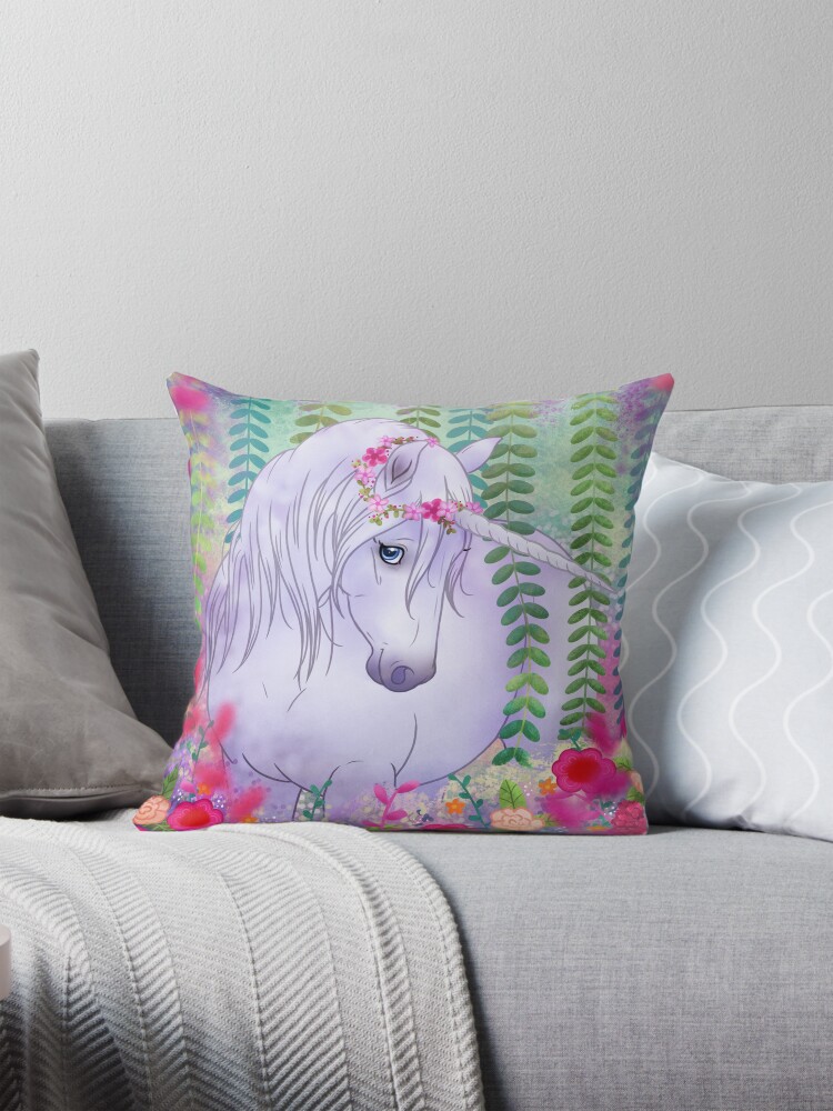 Thumbnail 1 of 4, Pillow, Unicorn paradise designed and sold by Chiwowy.