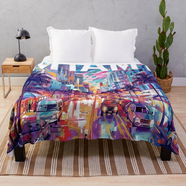 Item preview, Miami Travel Illustration designed and sold by nomiraclehere.