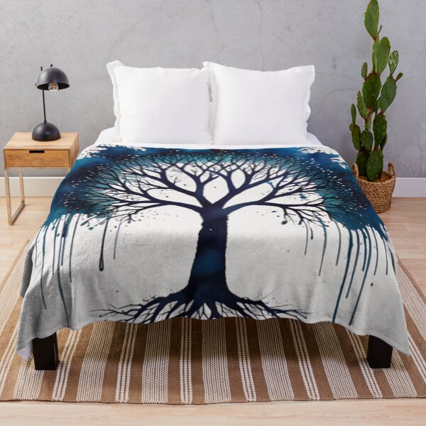 Artikelvorschau, Baum des Lebens Blaues Aquarell entworfen und verkauft von FocusedArt.