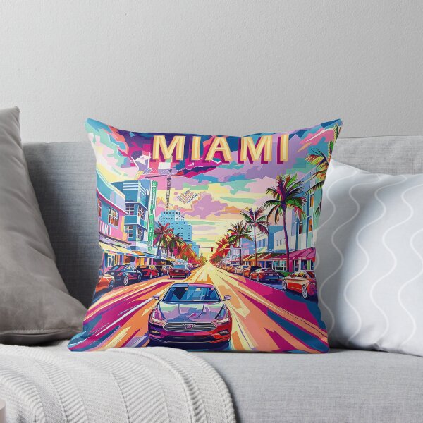 Artikelvorschau, Miami-Reiseillustration entworfen und verkauft von nomiraclehere.