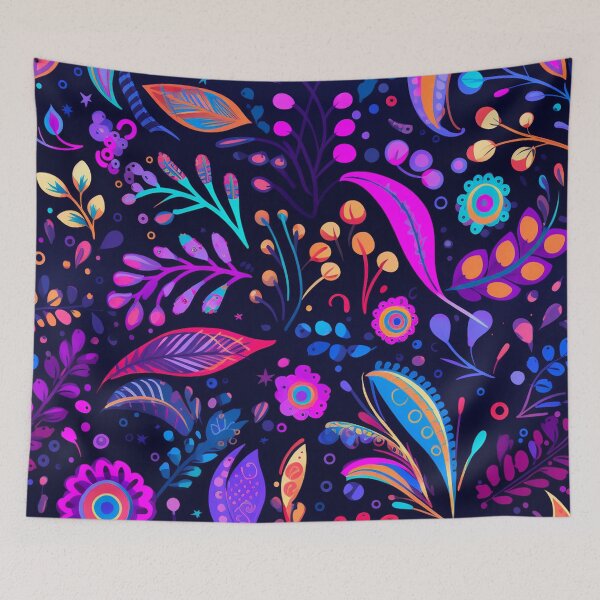 Item preview,  vector art in the style of Matisse poster, johanna basford , calming colours designed and sold by Nanthikan.