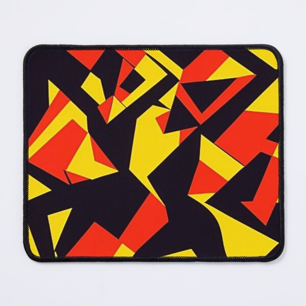 Item preview, Flames silhouetting dancers designed and sold by George Hutton Hunter.