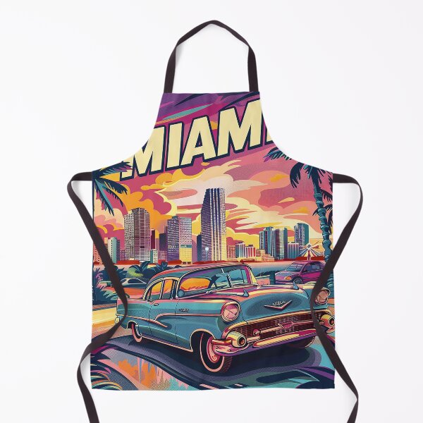Item preview, Miami Travel Illustration designed and sold by nomiraclehere.