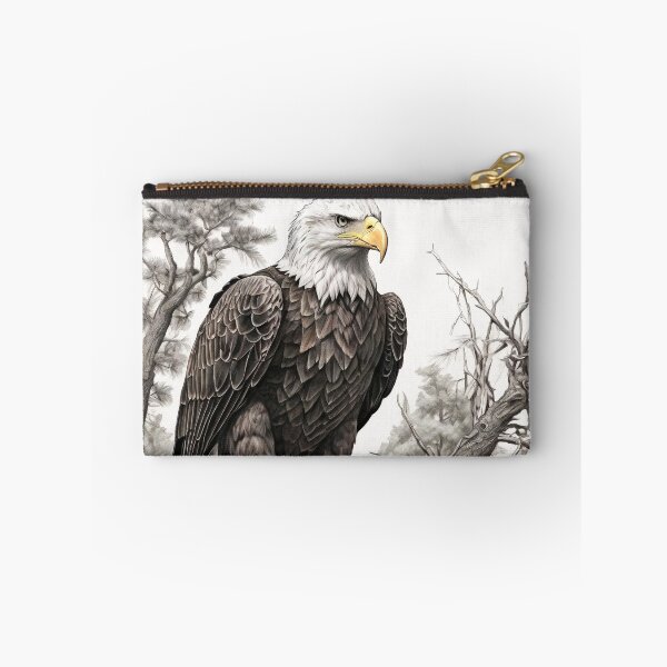Item preview, Pencil drawn Bald Eagla High Quality Black and White Design designed and sold by Pencil-Art.