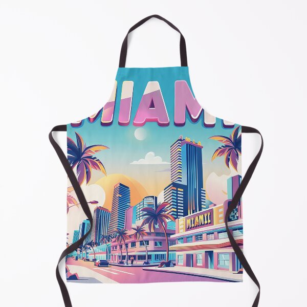 Item preview, Miami Travel Illustration designed and sold by nomiraclehere.