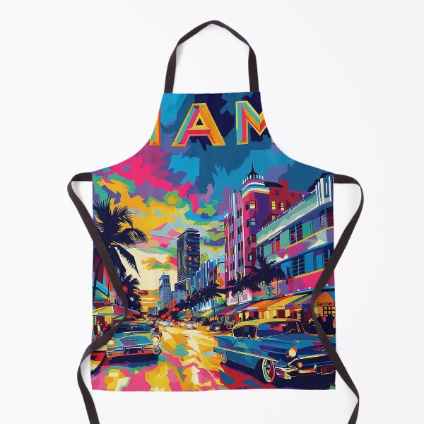 Item preview, Miami Travel Illustration designed and sold by nomiraclehere.
