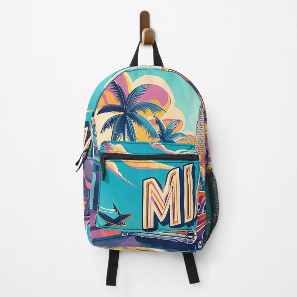 Item preview, Miami Travel Illustration designed and sold by nomiraclehere.