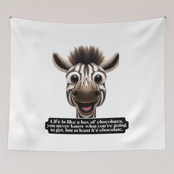 Item preview, Funny Proverb Sayings Zebra face designed and sold by Littleprince2.