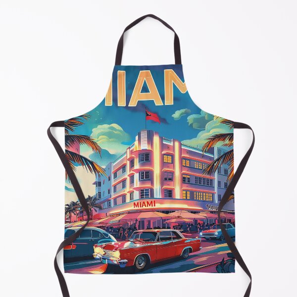 Item preview, Miami Travel Illustration designed and sold by nomiraclehere.