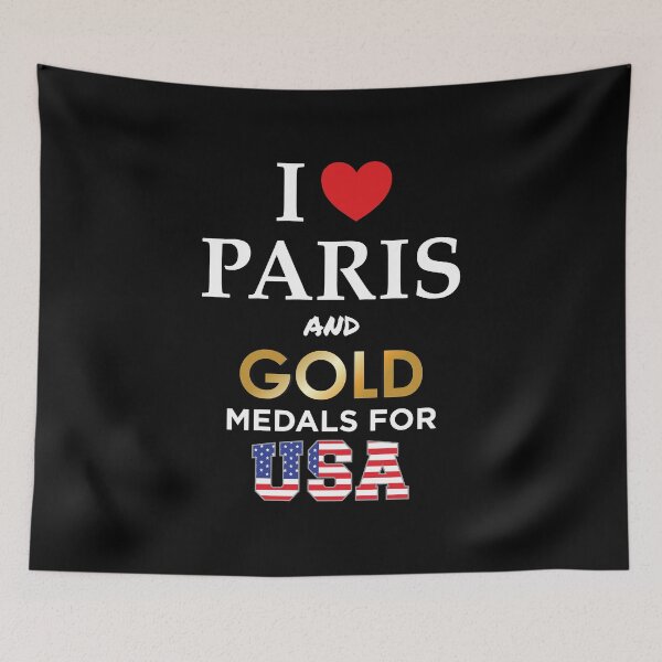 Item preview, I Love Paris and Gold Medals for USA vs2 designed and sold by SoulArtDesign.
