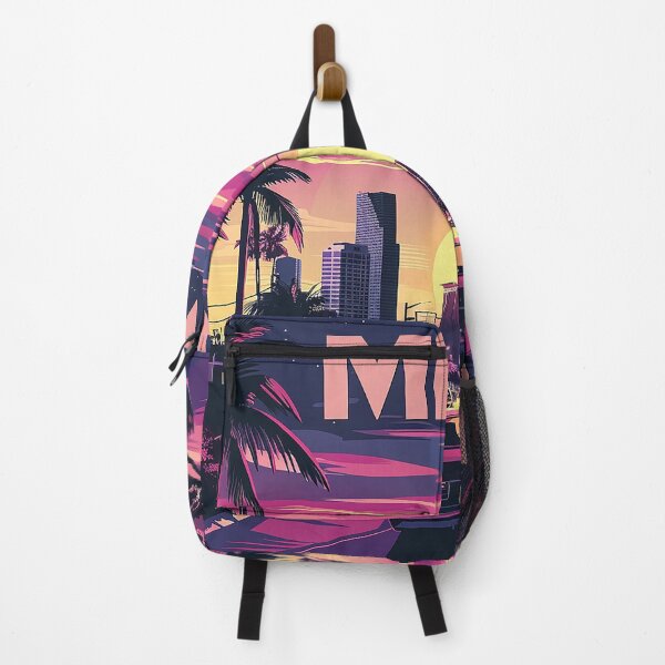 Item preview, Miami Travel Illustration designed and sold by nomiraclehere.
