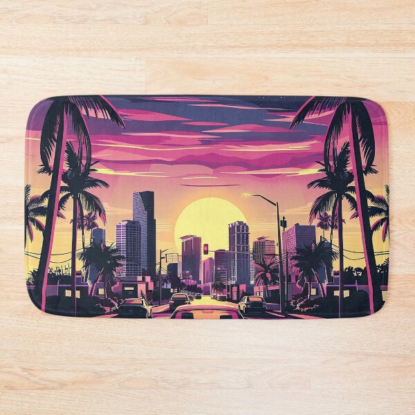 Item preview, Miami Travel Illustration designed and sold by nomiraclehere.