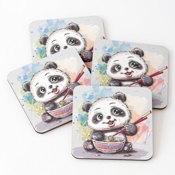 Item preview, Cute Panda Eating Ramen designed and sold by dharanna.
