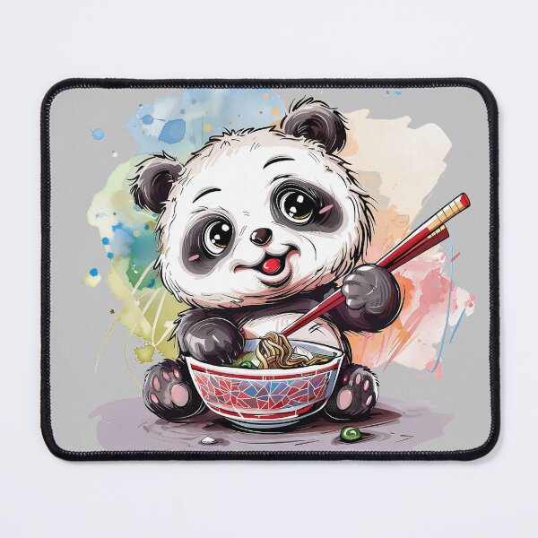 Item preview, Cute Panda Eating Ramen designed and sold by dharanna.
