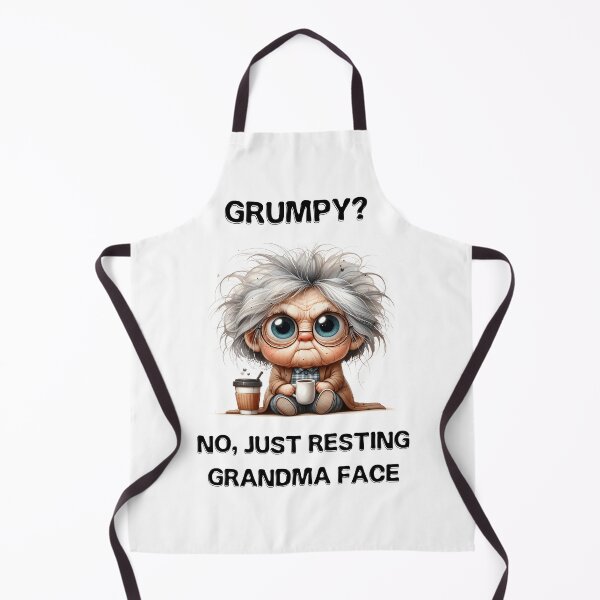 Item preview, Grumpy? No, Just resting grandma face  designed and sold by GlistenCorner.