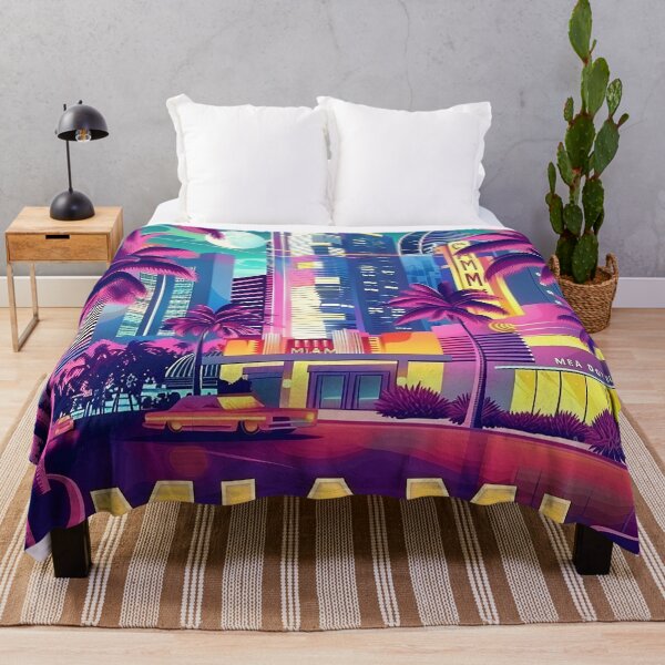 Item preview, Miami Travel Illustration designed and sold by nomiraclehere.