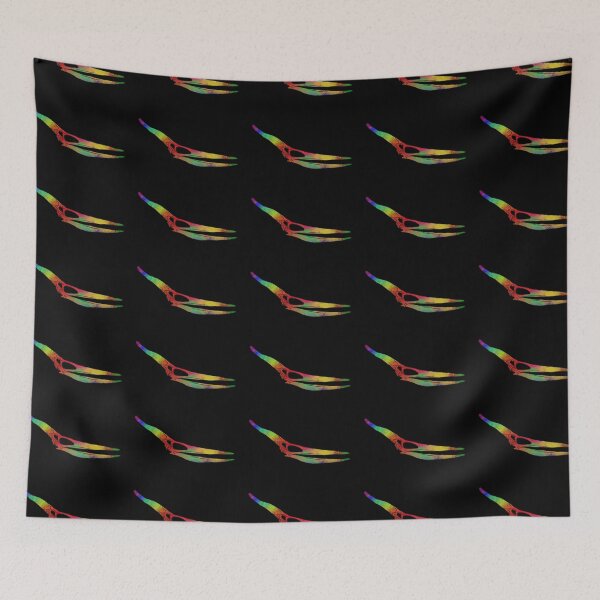 Item preview, Pteranodon Skull (Rainbow Watercolour) designed and sold by CKing-Paleo-Art.
