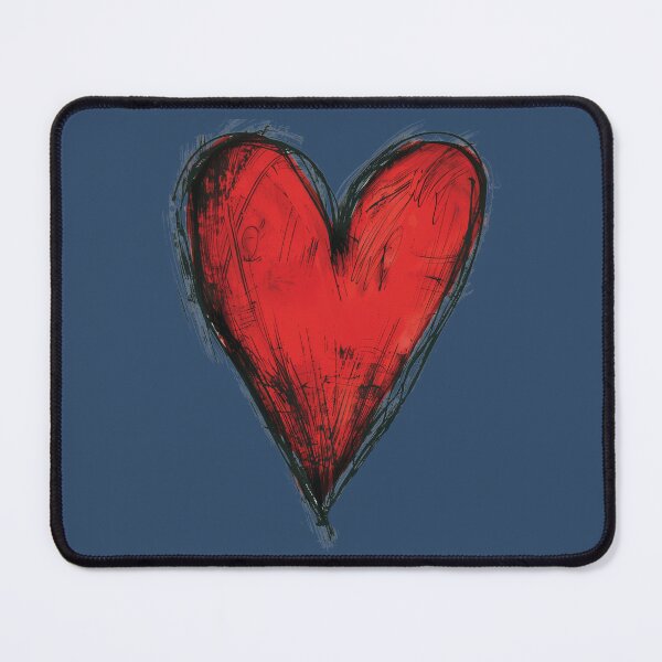 Item preview, HAND DRAWN RED LOVE HEART designed and sold by NikoDeeko.