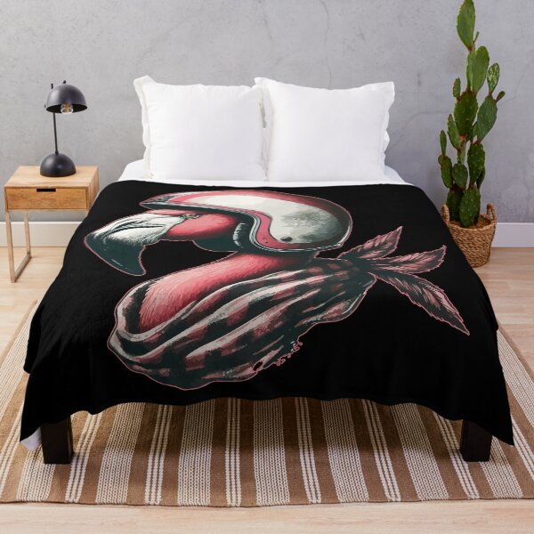 Item preview, Biker Pink Flamingo Bird In Cool Helmet designed and sold by TomFrontierArt.