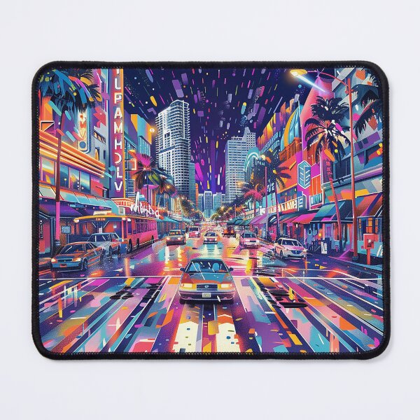Item preview, Miami Travel Illustration designed and sold by nomiraclehere.