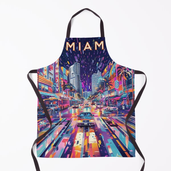 Item preview, Miami Travel Illustration designed and sold by nomiraclehere.