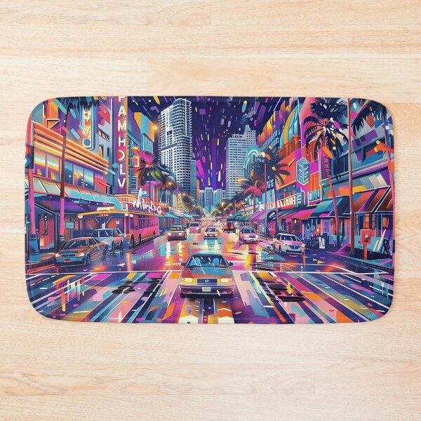 Item preview, Miami Travel Illustration designed and sold by nomiraclehere.