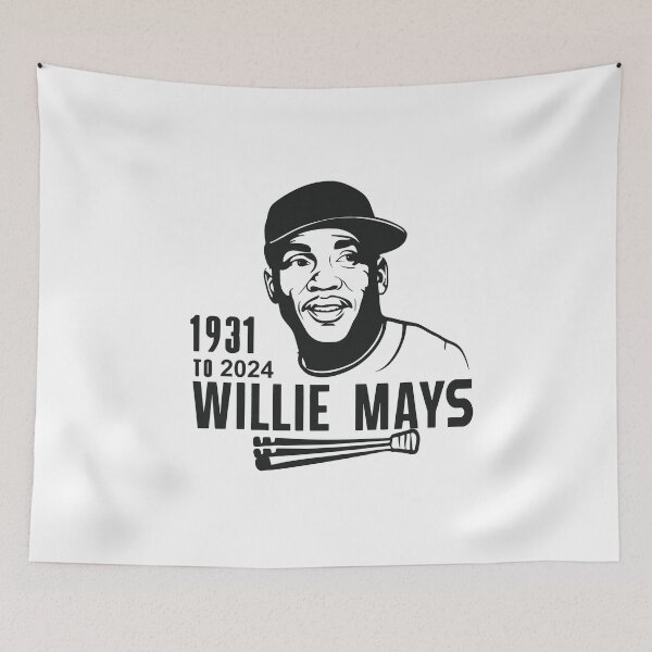 Item preview, Willie Mays 1931-2024 Tribute Design, Baseball Legend Memorial Artwork, Vintage Sports Icon Collectible designed and sold by FEBRICAST.