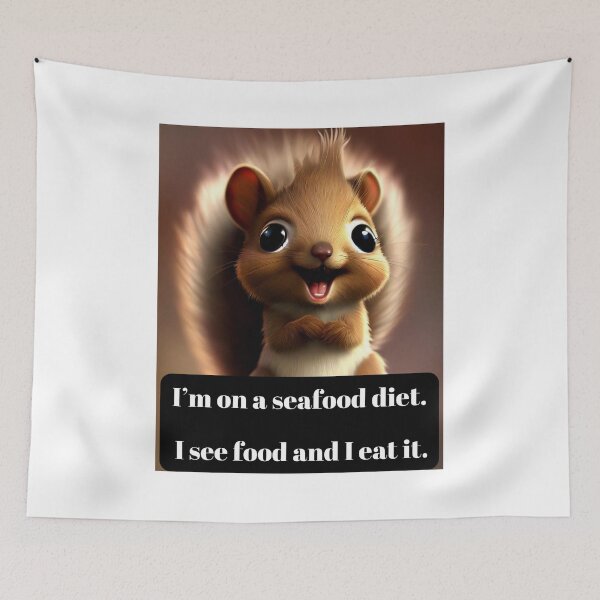 Item preview, Funny Proverb Sayings Squirrel face designed and sold by Littleprince2.