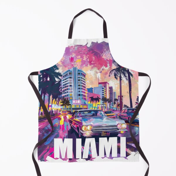 Item preview, Miami Travel Illustration designed and sold by nomiraclehere.