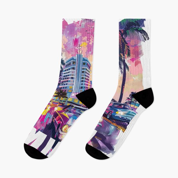 Item preview, Miami Travel Illustration designed and sold by nomiraclehere.