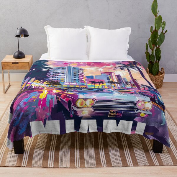 Item preview, Miami Travel Illustration designed and sold by nomiraclehere.
