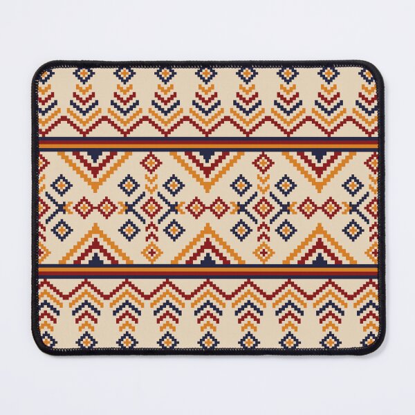 Item preview, Pattern pixel art ethnic geometric design for fabric designed and sold by Nonnipa.