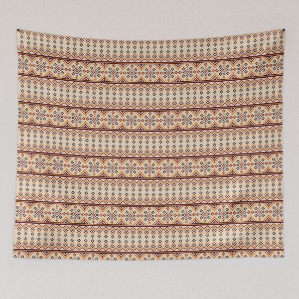 Item preview, Pattern pixel art ethnic geometric design for fabric designed and sold by Nonnipa.