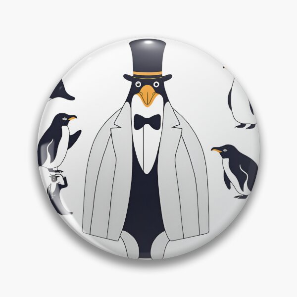 Item preview, Dapper Penguin: Royal Ascot Sticker designed and sold by GoodTripper.