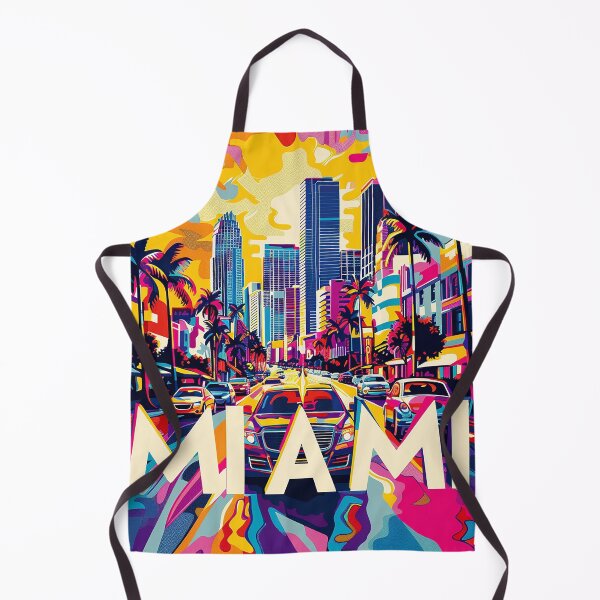 Item preview, Miami Travel Illustration designed and sold by nomiraclehere.