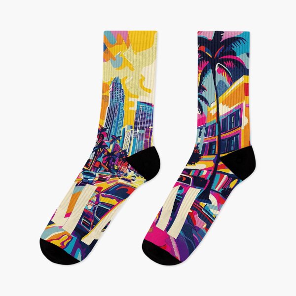 Item preview, Miami Travel Illustration designed and sold by nomiraclehere.