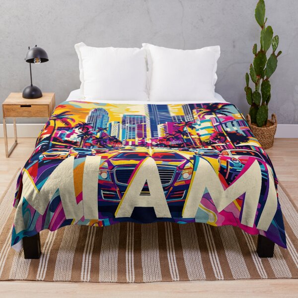 Item preview, Miami Travel Illustration designed and sold by nomiraclehere.