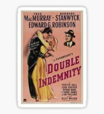 Double Indemnity - Film Noir Art Sticker