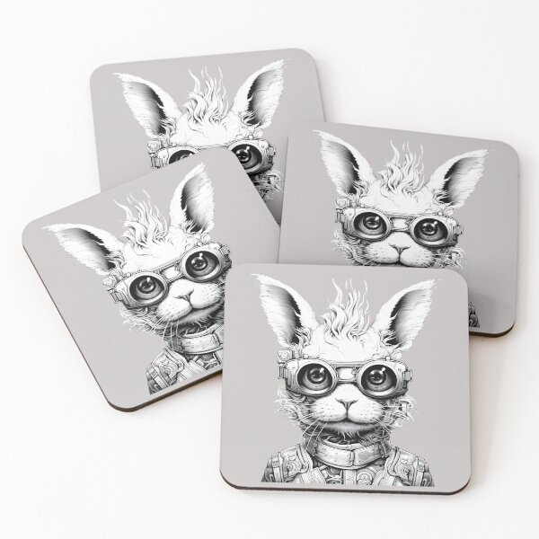 Item preview, Rabbit with goggles designed and sold by InspiredYou.