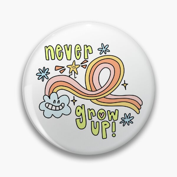 Item preview, Never Grow Up Pastel Rainbow designed and sold by GraceMakes03.
