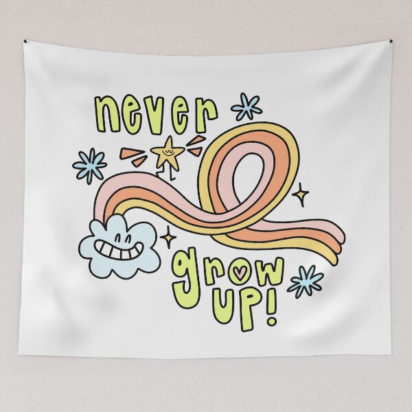 Item preview, Never Grow Up Pastel Rainbow designed and sold by GraceMakes03.