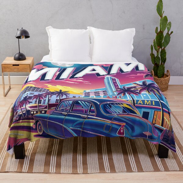 Item preview, Miami Travel Illustration designed and sold by nomiraclehere.