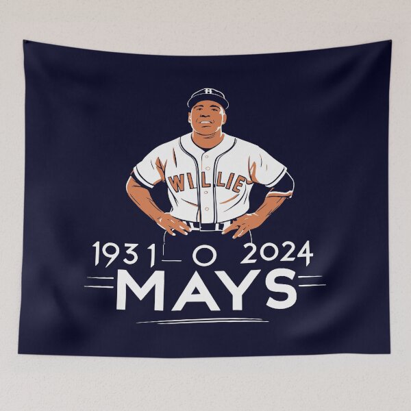 Item preview, Willie Mays 1931-2024 Tribute, Baseball Legend Commemorative Art, Willie Mays Fan Collectible designed and sold by FEBRICAST.