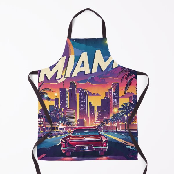 Item preview, Miami Travel Illustration designed and sold by nomiraclehere.