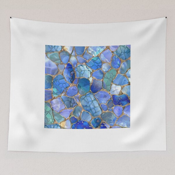 Item preview, Enchanting Blue Opal Stones with Golden Highlights designed and sold by mebraart.