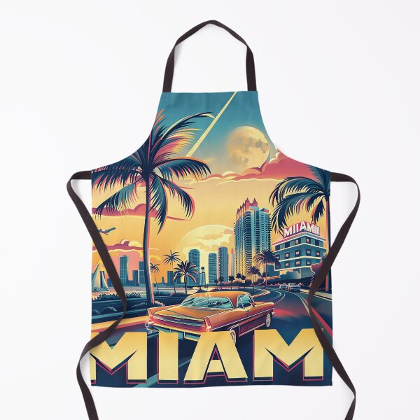 Item preview, Miami Travel Illustration designed and sold by nomiraclehere.