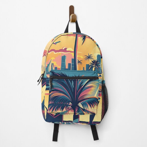 Item preview, Miami Travel Illustration designed and sold by nomiraclehere.