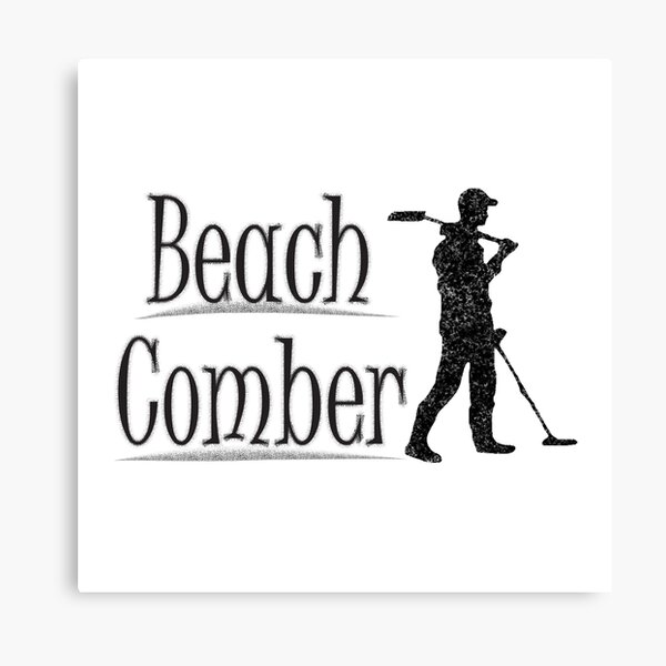 Item preview, Beach Comber Treasure Hunter Sandy Font Design With Metal Detector designed and sold by TheRainFamily.